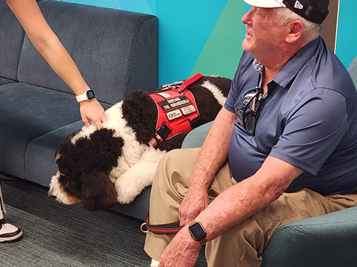 One of the pups from Southern Arizona Pet Partner Therapy dogs
